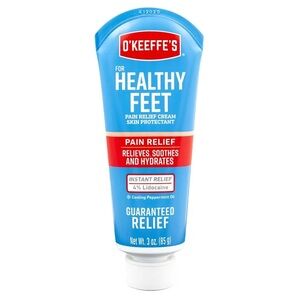 O'Keeffe's Healthy Feet Pain Relieving Soothing Hydration Lidocaine Foot Cream